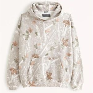 Abercrombie & Fitch Essential Hoodie - White Camo